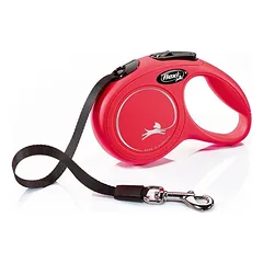 Flexi New Classic XS juostinis pavadėlis 3 m iki 12 kg raudonas