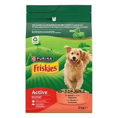 Purina Friskies Adult Active su jautiena, sausas maistas šunims
