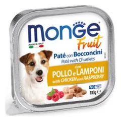 Monge Fruit konservai su vištiena ir avietėmis šunims