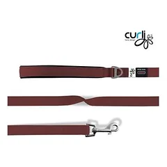 Curli Basic nailoninis pavadėlis šunims, bordo spalvos