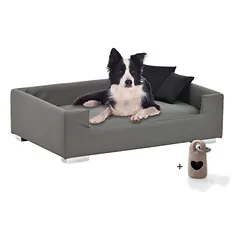 Rohrschneider Gepolstertes Hundesofa mit Chromfüssen
