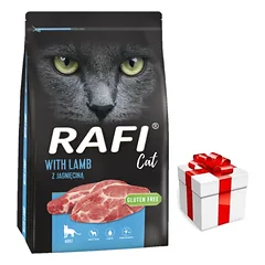 DOLINA NOTECI Rafi Cat sausas kačių maistas su ėriena 7 kg + Staigmena katei