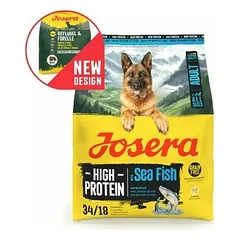 Josera Dog Super Premium High Protein Adult su jūros žuvimi (34/18), sausas maistas šunims 3 kg