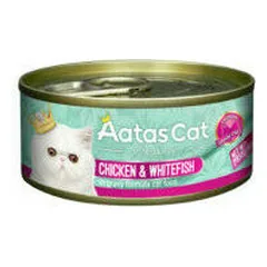 Aatas Creamy Chicken&Whitefish konservai katėms, 80 g parduotuvėje 1petshop.lt