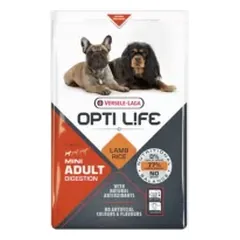 OPTI LIFE Adult digestion MINI su ėriena ir ryžiais
