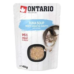 Konservuotas ėdalas kačiukams – Ontario sriuba su tunu kačiukams, 40 g
