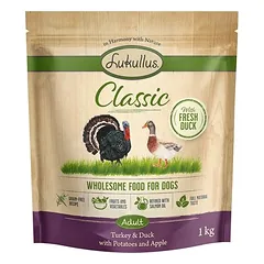Lukullus Classic su kalakutiena ir antiena, sausas maistas šunims, < 1,4 kg — 2 nuotrauka