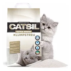 Catsil Ultra white Klumpendes Katzenstreu Babypuderduft