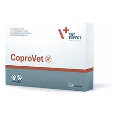 VetExpert CoproVet papildas šunims ir katėms virškinimo ir mikrofloros sutrikimams, 30 kapsulių