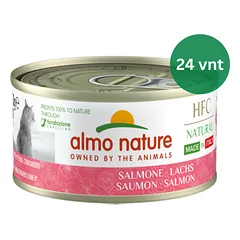 Almo Nature HFC Jelly Salmon šlapias maistas katėms 24x70g