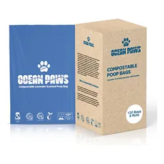 OCEAN PAWS Compostable Dog Poo Bags kompostuojami ekskrementų maišeliai 8 rit.(120 maiš.)