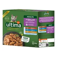 Ultima Sterilized drėgnas maistas katėms 48 x 85 g — 2 nuotrauka