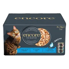 Encore konservų mišrus rinkinys, drėgnas maistas katėms 8 x 70 g — 3 nuotrauka