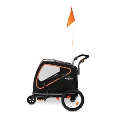 Nomad Tales Spirit dviračio priekaba, ebony / tangerine, Dideliems 26–45 kg — 4 nuotrauka