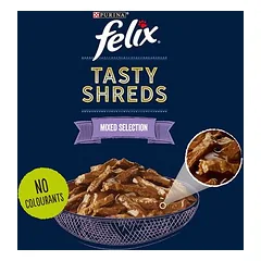 Didelė pakuotė Felix "Tasty Shreds" Pouches 80 x 80 g, drėgnas maistas katėms, 80 - 99 g — 5 nuotrauka