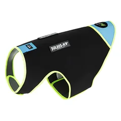Julius IDC Neoprene šunų drabužiai Aquamarine - neopreninė striukė šunims, juoda su mėlyna, Mini — 4 nuotrauka
