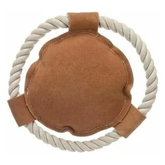 Flamingo žaislas šunims Swa su virve, rudas 18x18x3,5 cm — 2 nuotrauka