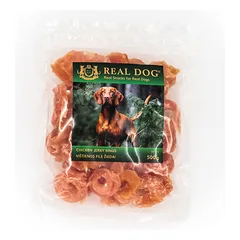 Real Dog skanėstai šunims, minkšti vištienos filė mėsos žiedai, 500 g