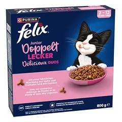 Felix Junior Doppelt lecker Huhn & Truthahn