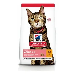 Hills Science Plan Light Adult 1-6 With Chicken sausas maistas suaugusiems katėms, linkusioms į antsvorį, 10 kg