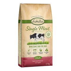 Lukullus Single Meat jautiena, sausas maistas šunims, < 1,4 kg — 1 nuotrauka