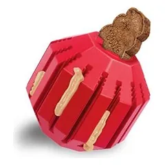 KONG Stuff-A-Ball Medium žaislas šunims dantų valymui, iš natūralios gumos — 3 nuotrauka