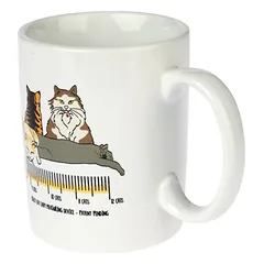 TIAKI keramikinis puodelis „I Measure My Love By The Cat“, 1 vnt. — 5 nuotrauka
