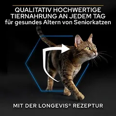 PURINA PRO PLAN Senior 7+ Longevis su lašiša, sausas maistas katėms — 4 nuotrauka