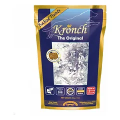 Kronch Original begrūdžiai skanėstai su lašiša šunims ir katėms175g