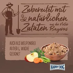 Happy Dog Premium NaturCroq pilnaverčiai dribsniai, sausas maistas šunims, 1,5 - 2,9 kg — 3 nuotrauka