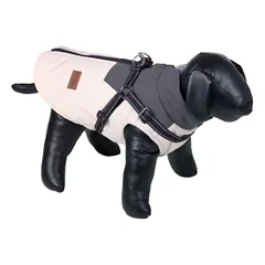 Nobby Jona 2in1 kreminės spalvos paltas šuniui, 26 cm