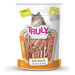 Truly Soft Snack skanėstai katėms su vištiena ir žuvimi 12×50 g
