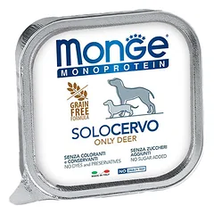 Monge Solo konservai šunims su elniena, 150 g