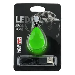 LED šviečiantis pakabukas deimantas žalias