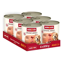 GRANCARNO konservai Adult su jautiena ir vištiena 800g*6vnt