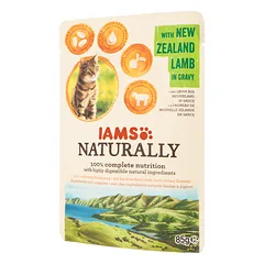 IAMS Naturally konservai su ėriena katėms, 85 g parduotuvėje mumbo.lt