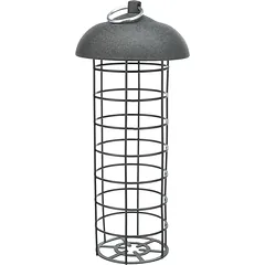 Trixie Fat Ball Feeder/Roof lesykla paukščiams su stogeliu, 4 riebalinėms kamuoliukams, metalas/plastikas, ø10×21 cm, juoda