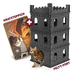 Canadian Cat Company Set Filzburg FELTY FORT + Kratzteppich