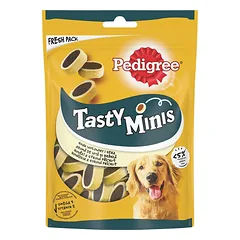 PEDIGREE Tasty Minis su sūriu ir jautienos skoniu 140 g