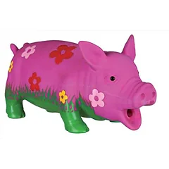 Trixie Pig With Flowers latekso žaislas šunims, 22 cm
