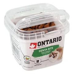ONTARIO SNACK DENTAL BITS SKANĖSTAS KATĖMS dantų priežiūrai 75G