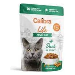 Calibra Cat Life Pouch Adult Duck drėgnas maistas katėms, 85 g