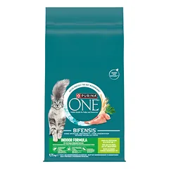 Purina One Indoor Formula Turkey & Wheat Adult Cat Food 9.75kg
