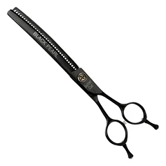 Geib Black Pearl 7.5 Lenktas Chunker - 7.5 lenkti retinimo žirklės, pagamintos iš kobalto plieno, 35 dantys