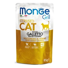 Monge Grill Cat Pouches konservai su gaidiena sterilizuotoms katėms