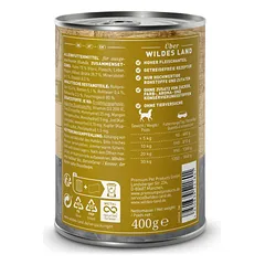 WILDES LAND PUR konservai katėms su vištiena ir dygminų aliejumi, 400 g — 2 nuotrauka