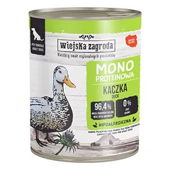 WIEJSKA ZAGRODA Monoproteininė Antiena šlapias maistas šunims 800 g
