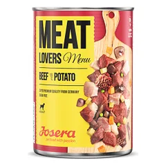 Josera Meat Lovers konservai šunims su jautiena ir bulvėmis, 800 g