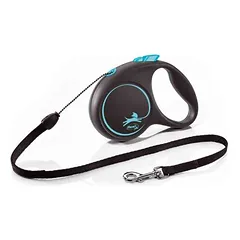 Flexi Black Design S virvelinis pavadėlis šunims iki 12 kg, 5m, įv.spalvų