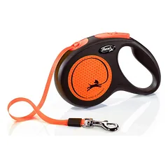 FLEXI New Neon M Tape 5 m orange automatinis pavadėlis